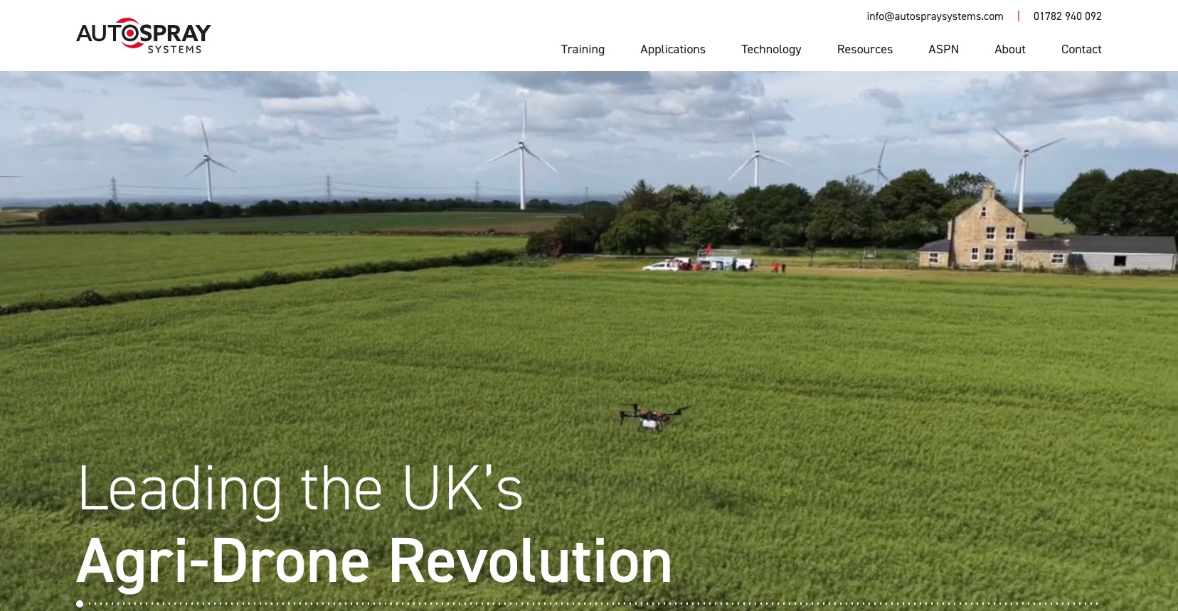 Screenshot of AutoSpray Systems Ltd website