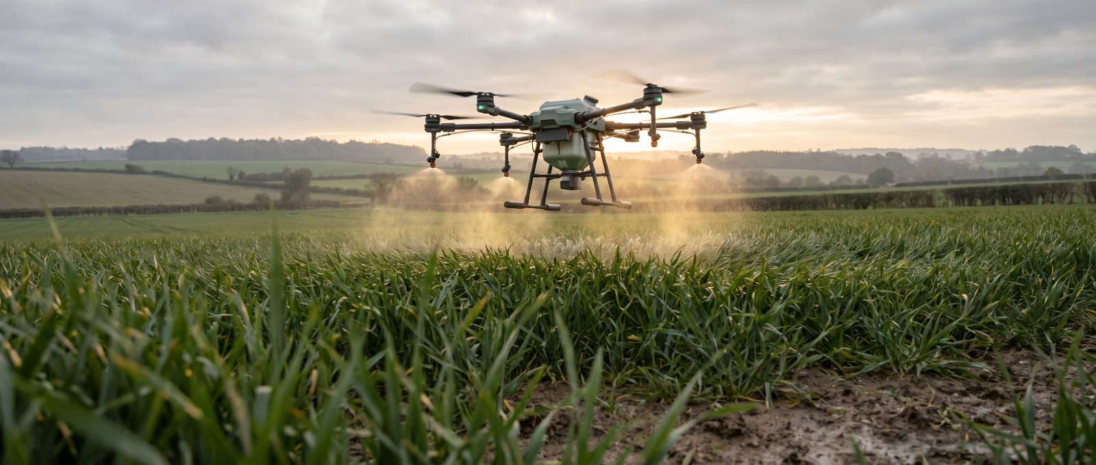 Drone spraying